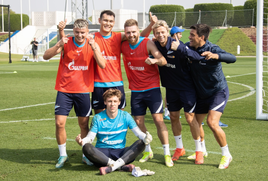 «Газпром»-тренировочные сборы в Катаре: 19 января, утренняя тренировка