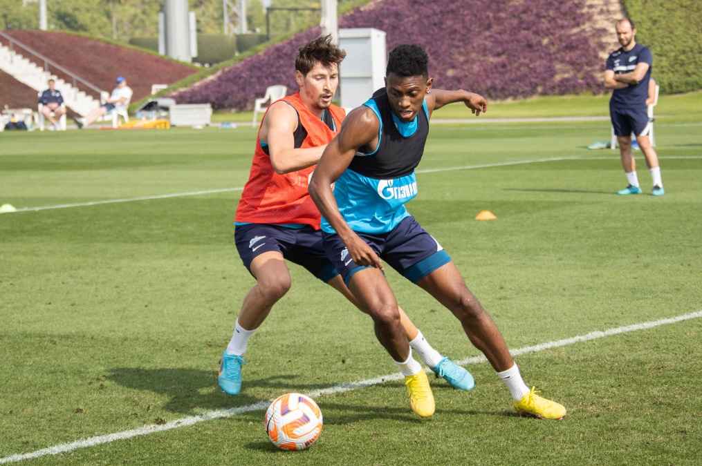 «Газпром»-тренировочные сборы в Катаре: 19 января, утренняя тренировка