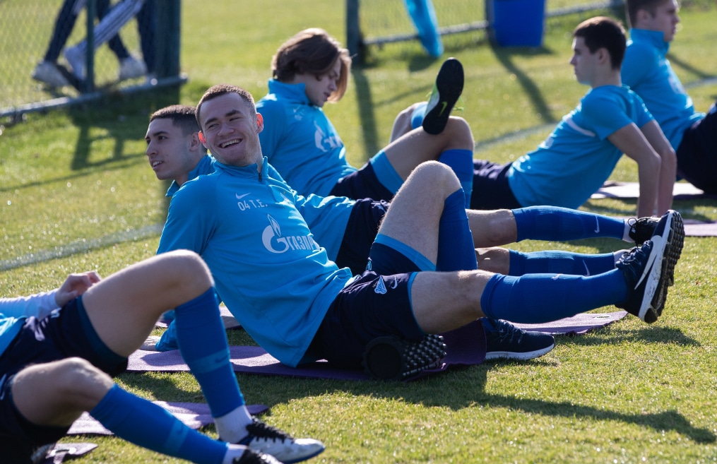 «Газпром»-тренировочные сборы «Зенита»-м в Турции: 23 января, утренняя тренировка