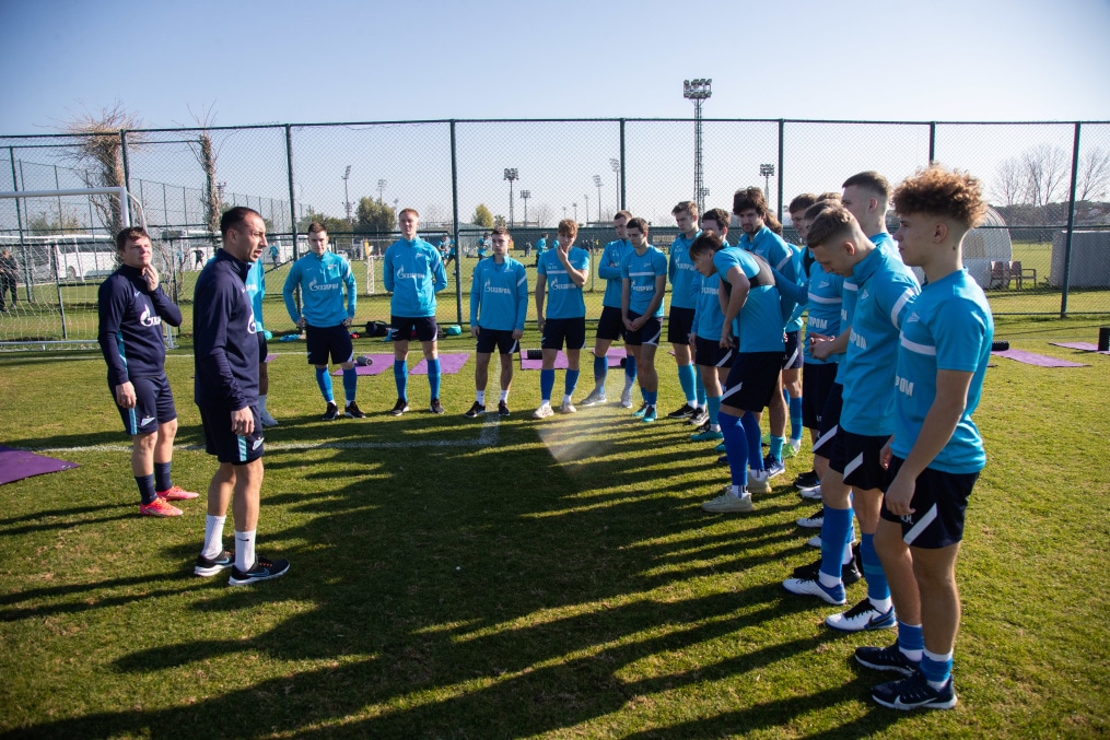 «Газпром»-тренировочные сборы «Зенита»-м в Турции: 23 января, утренняя тренировка