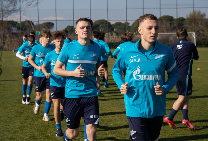 «Газпром»-тренировочные сборы «Зенита»-м в Турции: 23 января, утренняя тренировка