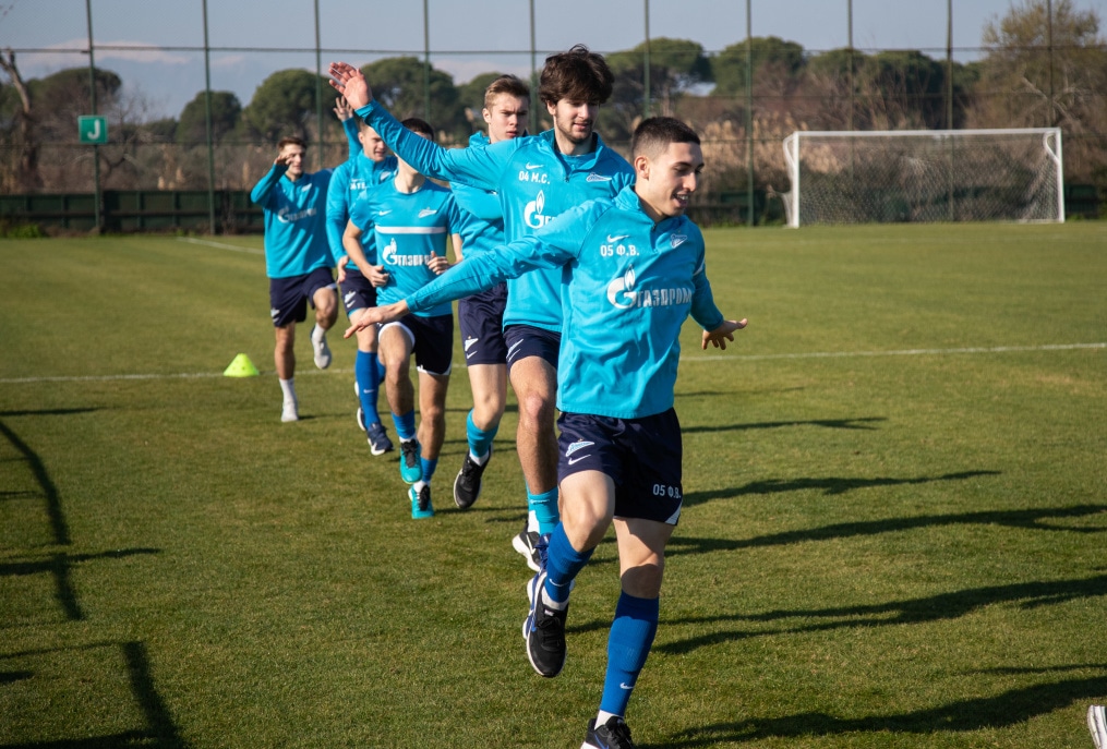 «Газпром»-тренировочные сборы «Зенита»-м в Турции: 23 января, утренняя тренировка