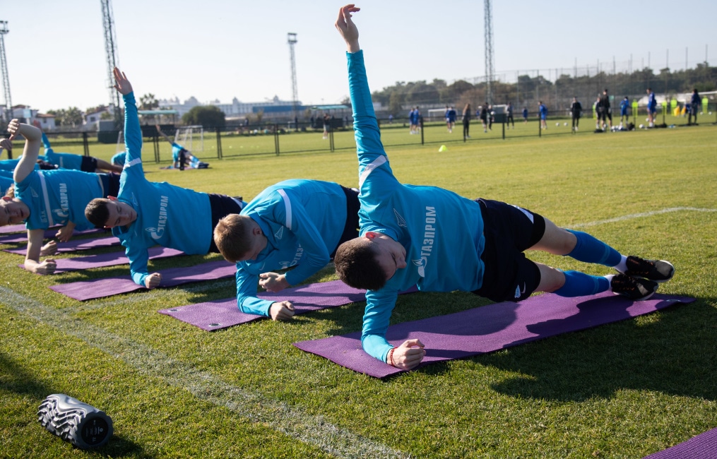 «Газпром»-тренировочные сборы «Зенита»-м в Турции: 23 января, утренняя тренировка