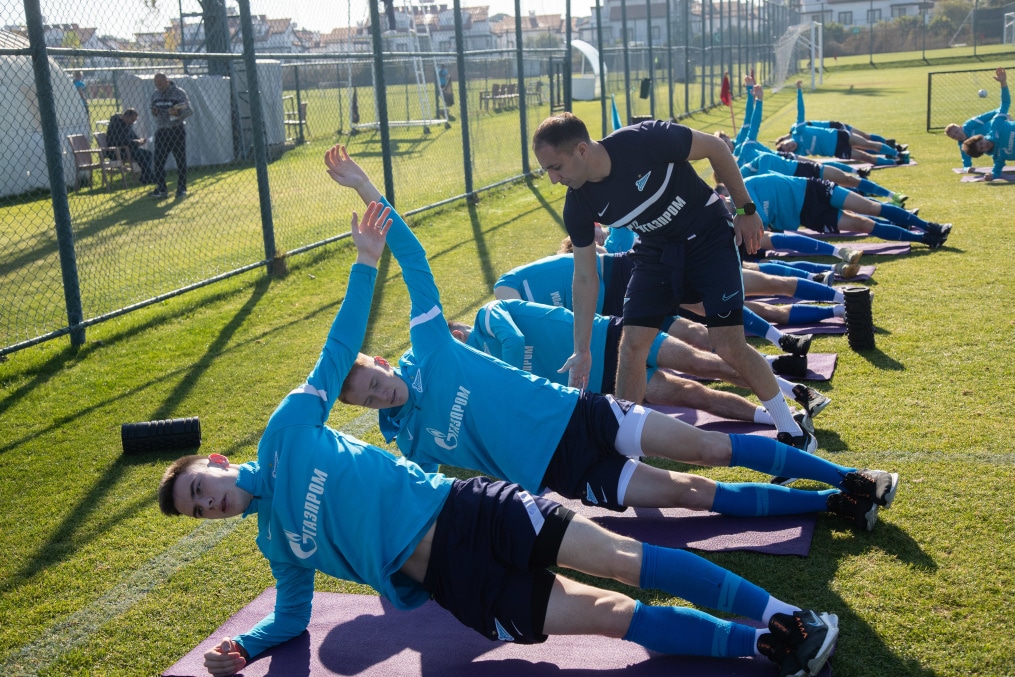 «Газпром»-тренировочные сборы «Зенита»-м в Турции: 23 января, утренняя тренировка