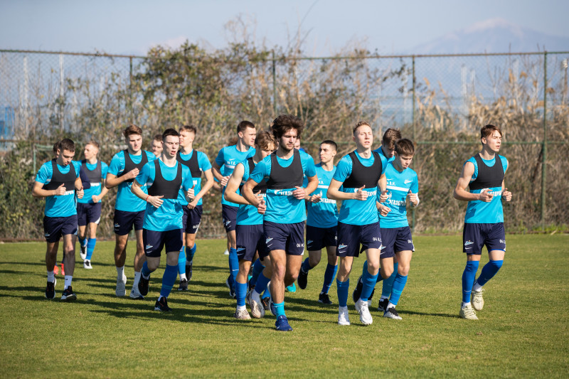 «Газпром»-тренировочные сборы «Зенита»-м в Турции: 23 января, утренняя тренировка