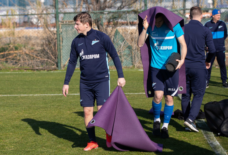 «Газпром»-тренировочные сборы «Зенита»-м в Турции: 23 января, утренняя тренировка