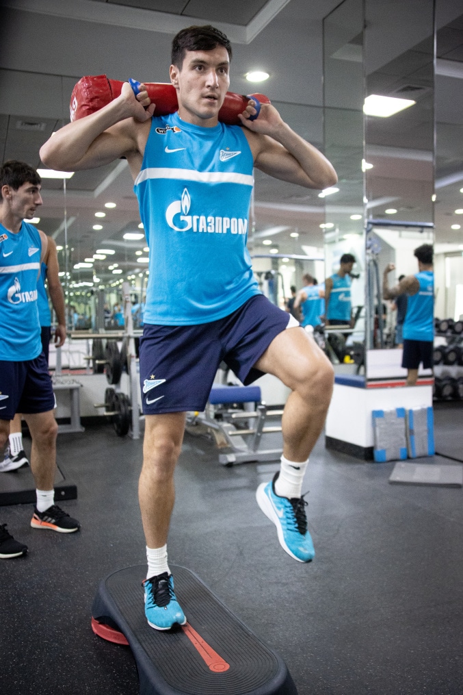 «Газпром» — тренировочные сборы в Дубае, 4 февраля: утренняя тренировка