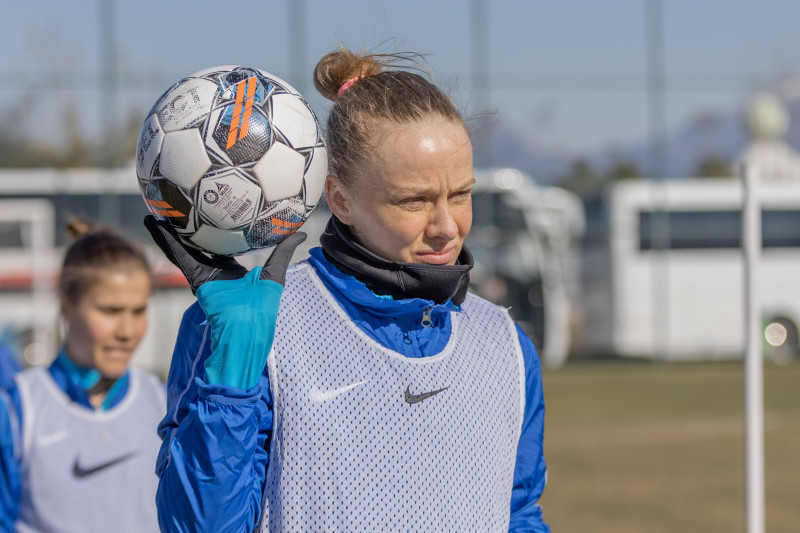 «Газпром»-тренировочные сборы женской  команды «Зенит» в Турции: 9 февраля, утренняя тренировка