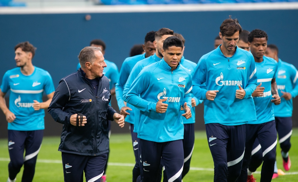Первая тренировка Роберта Ренана в «Зените»