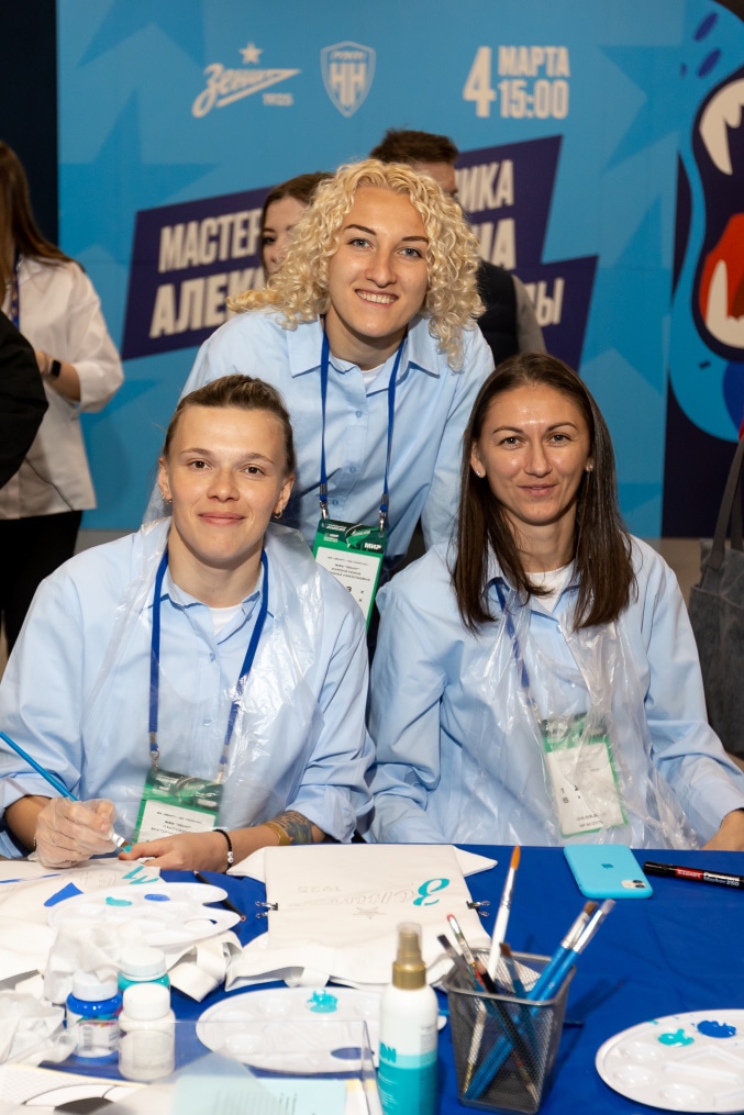 Мастерская художника на Фан-променаде «Праздник весны» перед матчем с «Пари НН»