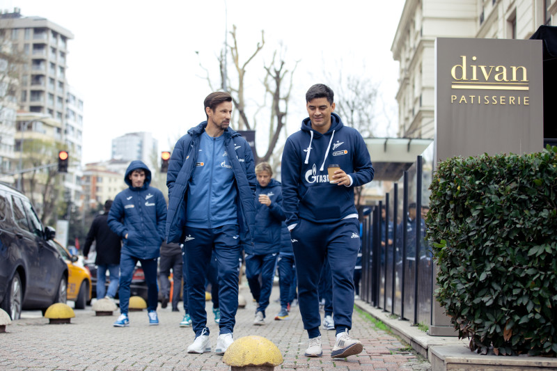 «Зенит» на прогулке перед матчем с «Фенербахче»