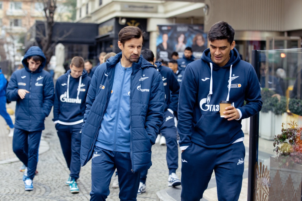 «Зенит» на прогулке перед матчем с «Фенербахче»