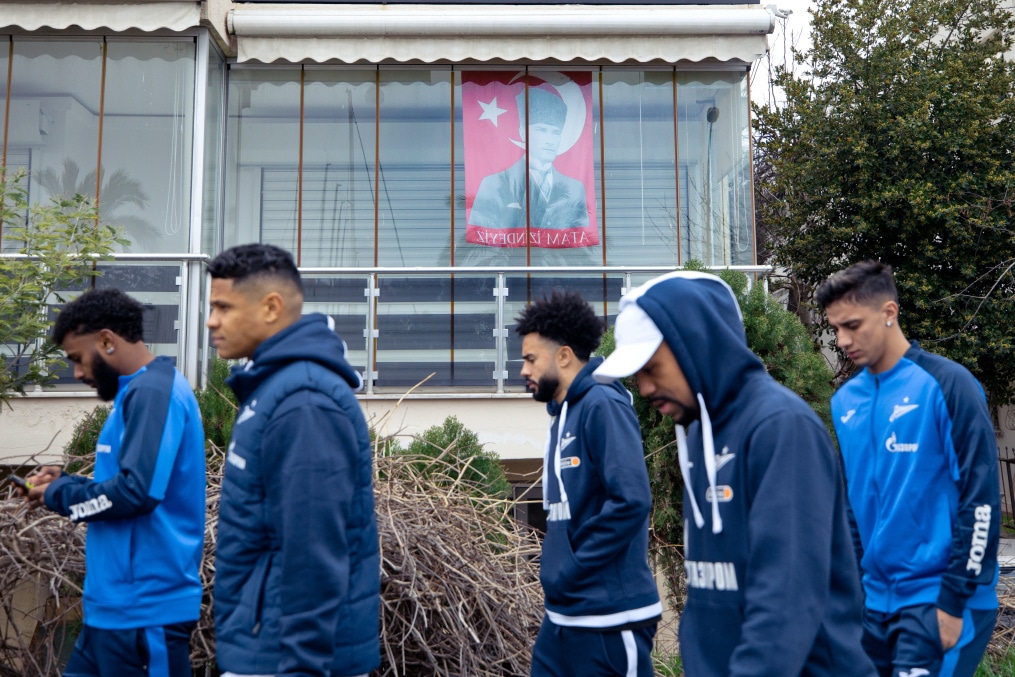 «Зенит» на прогулке перед матчем с «Фенербахче»