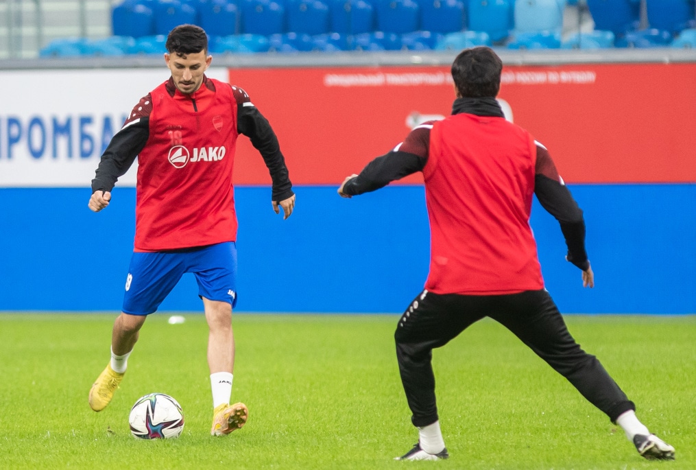 Россия — Ирак: предматчевая тренировка сборной Ирака