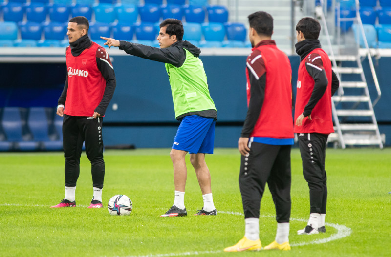 Россия — Ирак: предматчевая тренировка сборной Ирака