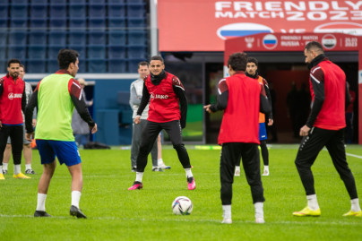 Россия — Ирак: предматчевая тренировка сборной Ирака
