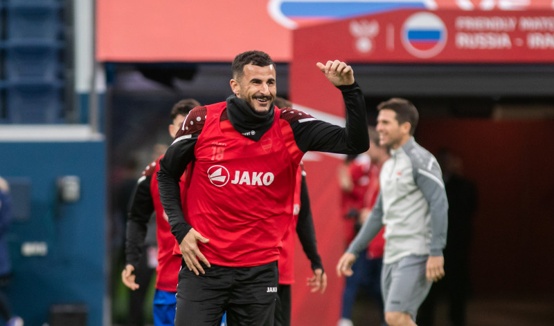 Россия — Ирак: предматчевая тренировка сборной Ирака