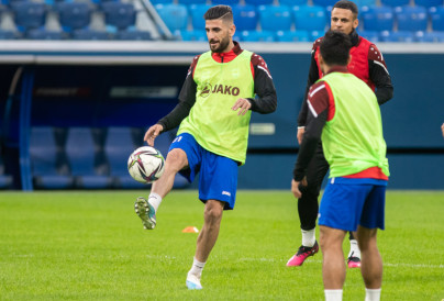 Россия — Ирак: предматчевая тренировка сборной Ирака