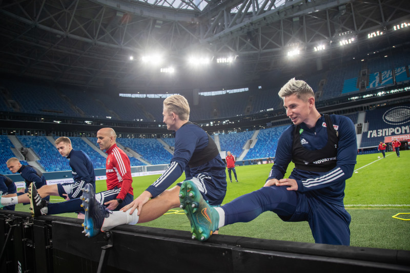 Россия — Ирак: предматчевая тренировка сборной России