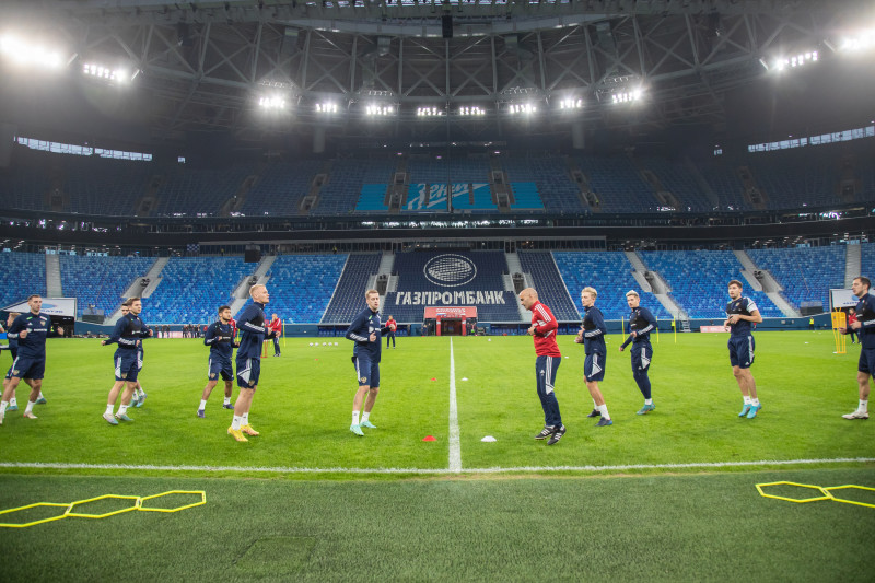 Россия — Ирак: предматчевая тренировка сборной России