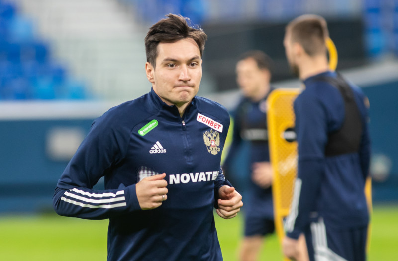 Россия — Ирак: предматчевая тренировка сборной России