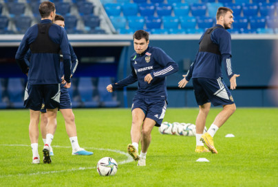 Россия — Ирак: предматчевая тренировка сборной России