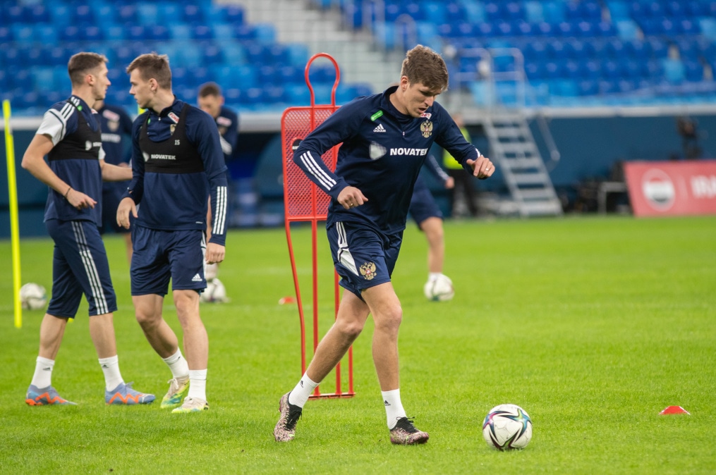 Россия — Ирак: предматчевая тренировка сборной России