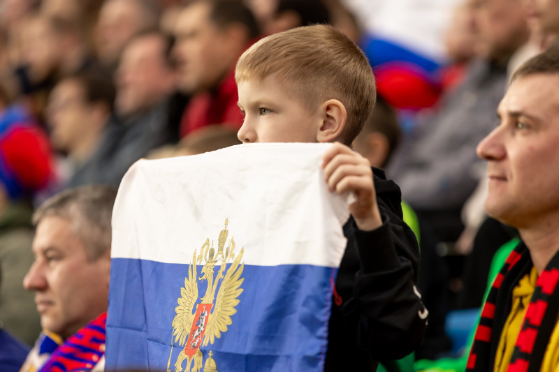 Болельщики на товарищеском матче Россия — Ирак