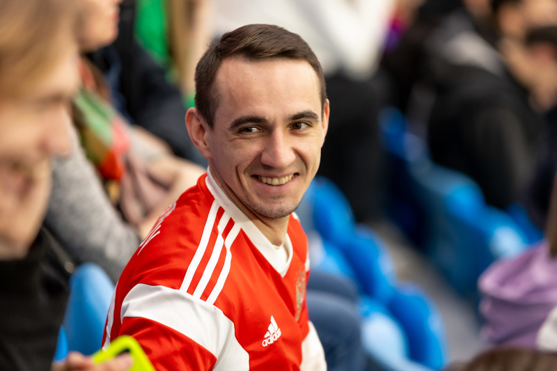 Болельщики на товарищеском матче Россия — Ирак