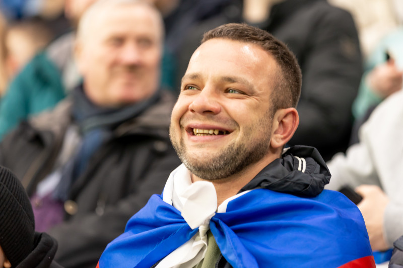 Болельщики на товарищеском матче Россия — Ирак