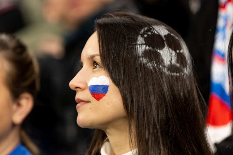 Болельщики на товарищеском матче Россия — Ирак