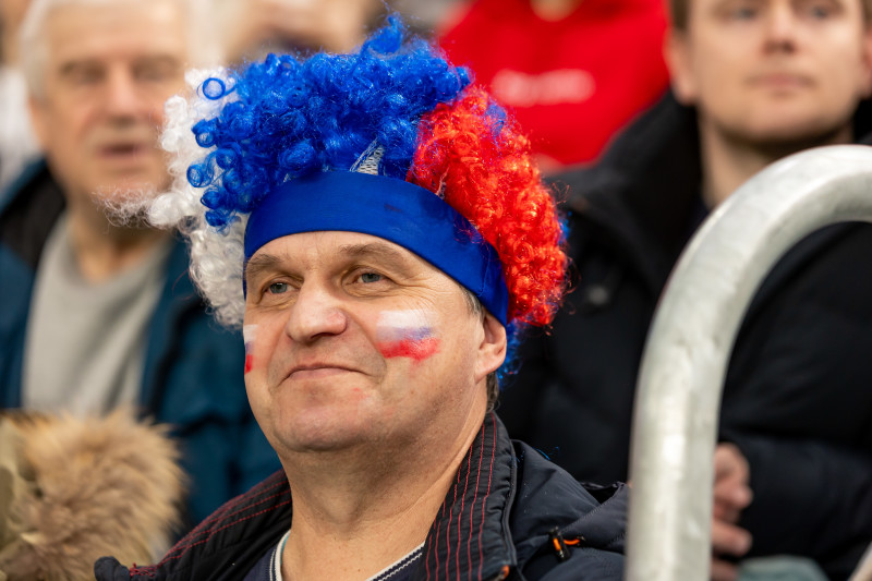 Болельщики на товарищеском матче Россия — Ирак