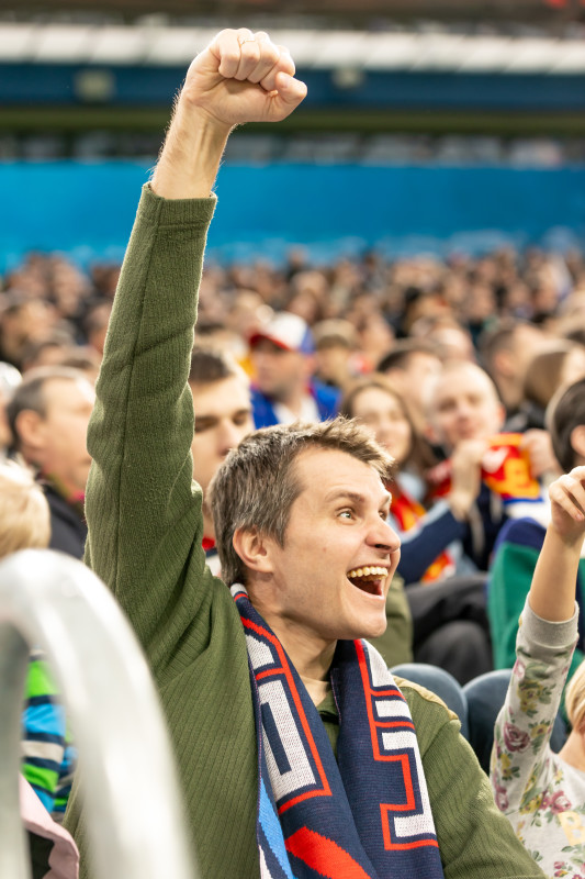 Болельщики на товарищеском матче Россия — Ирак