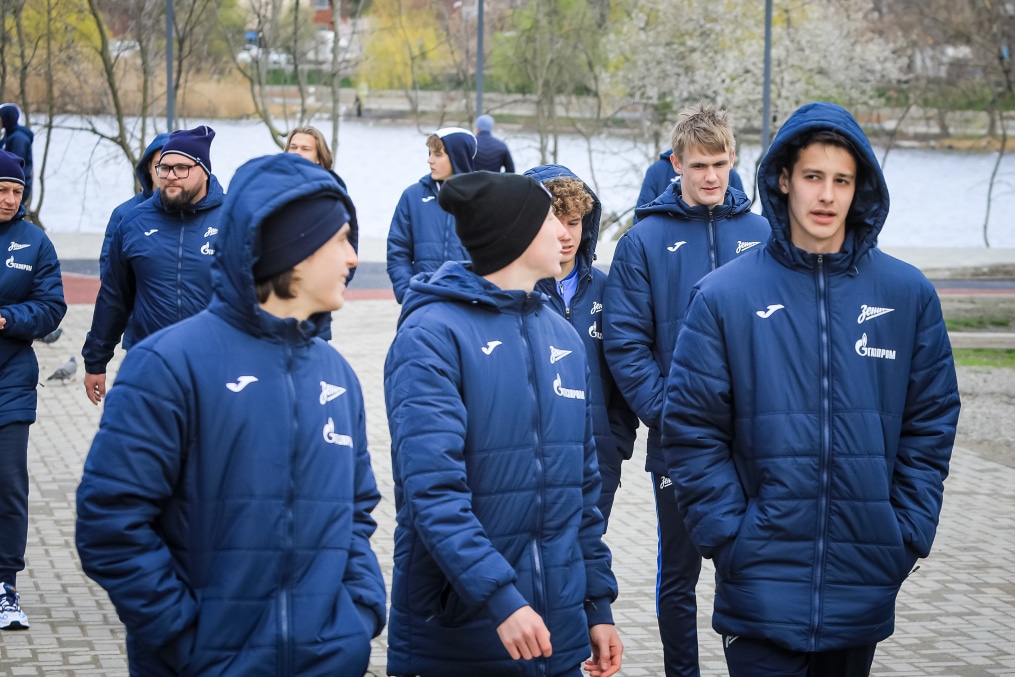 Прогулка молодежной команды «Зенит» перед матчем с «Краснодаром»