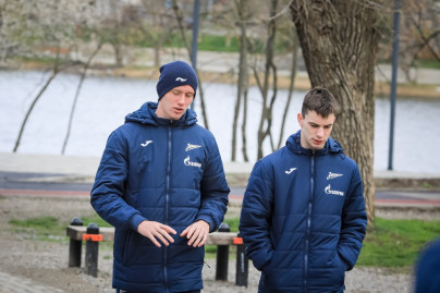 Прогулка молодежной команды «Зенит» перед матчем с «Краснодаром»