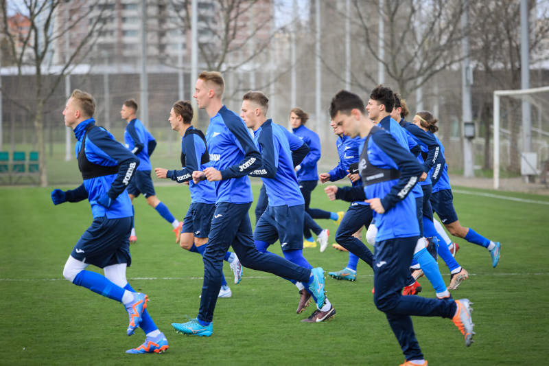 Тренировка молодежной команды «Зенит» перед матчем с «Краснодаром»