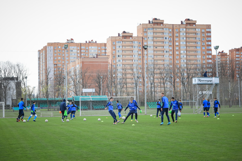 Тренировка молодежной команды «Зенит» перед матчем с «Краснодаром»