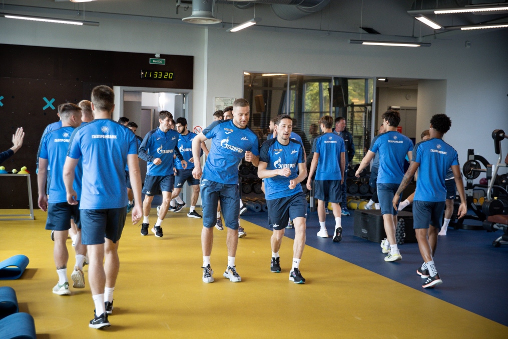 Тренировка «Зенита» перед матчем с «Факелом»