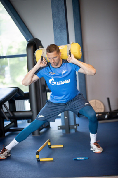 Тренировка «Зенита» перед матчем с «Факелом»