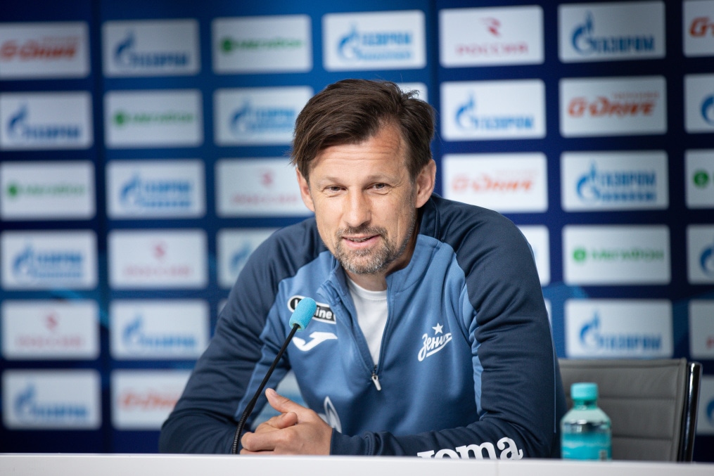 Пресс-конференция «Зенита» перед матчем с «Факелом»