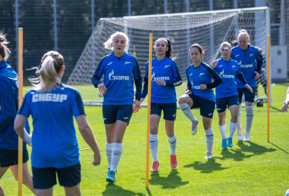 Открытая тренировка женской команды «Зенит» перед матчем с «Краснодаром»