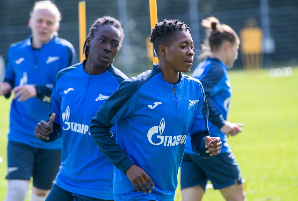 Открытая тренировка женской команды «Зенит» перед матчем с «Краснодаром»