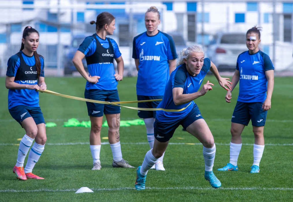 Открытая тренировка женской команды «Зенит» перед матчем с «Краснодаром»
