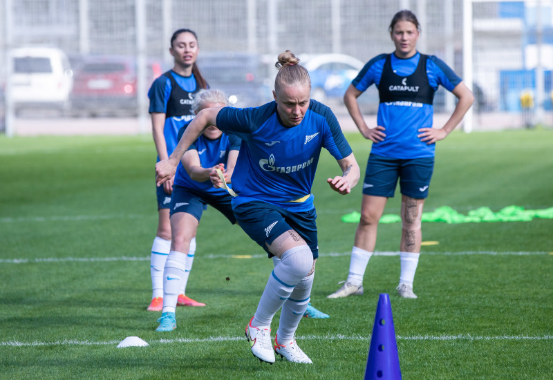 Открытая тренировка женской команды «Зенит» перед матчем с «Краснодаром»
