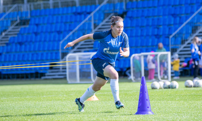 Открытая тренировка женской команды «Зенит» перед матчем с «Краснодаром»