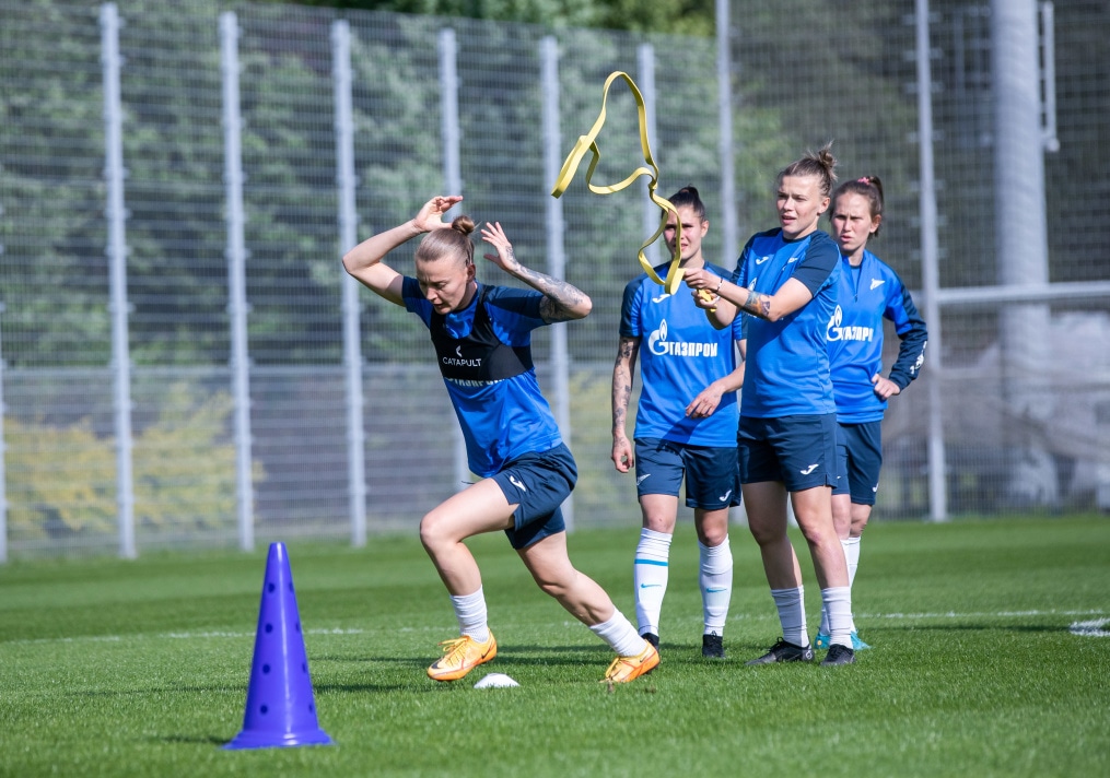 Открытая тренировка женской команды «Зенит» перед матчем с «Краснодаром»
