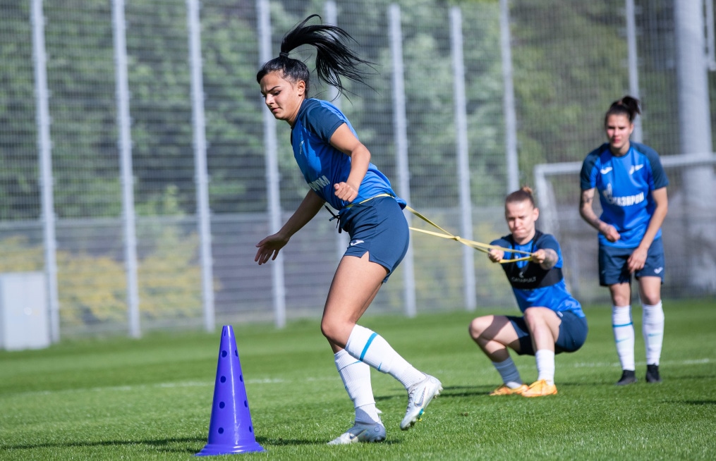Открытая тренировка женской команды «Зенит» перед матчем с «Краснодаром»