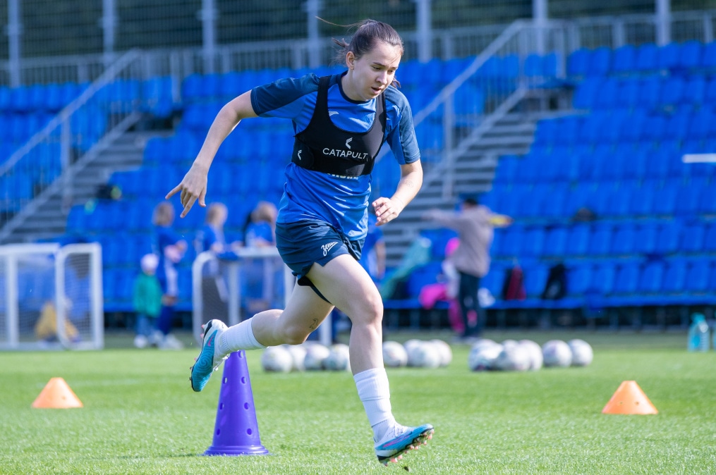 Открытая тренировка женской команды «Зенит» перед матчем с «Краснодаром»