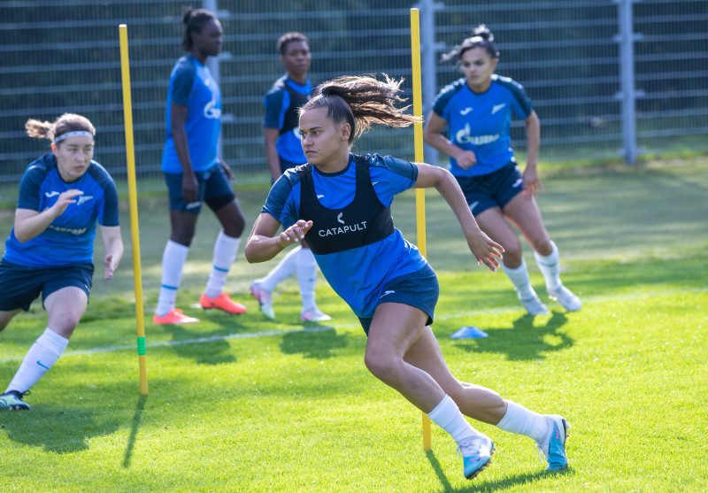 Открытая тренировка женской команды «Зенит» перед матчем с «Краснодаром»