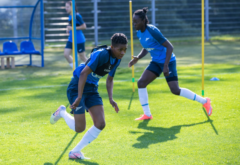 Открытая тренировка женской команды «Зенит» перед матчем с «Краснодаром»